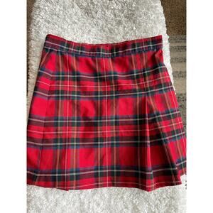 School Apparel girls sz. 7H classic red plaid uniform skirt